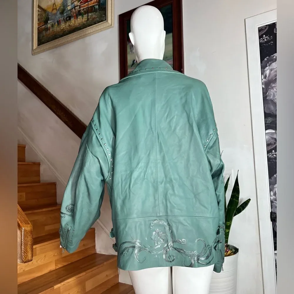 FREE PEOPLE
Nigel Preston Chain Embellished Biker Jacket - Picture 9 of 10